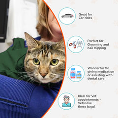 Cat-in-the-bag anse d’épaule douce pour transport mains libres et déplacements faciles.
