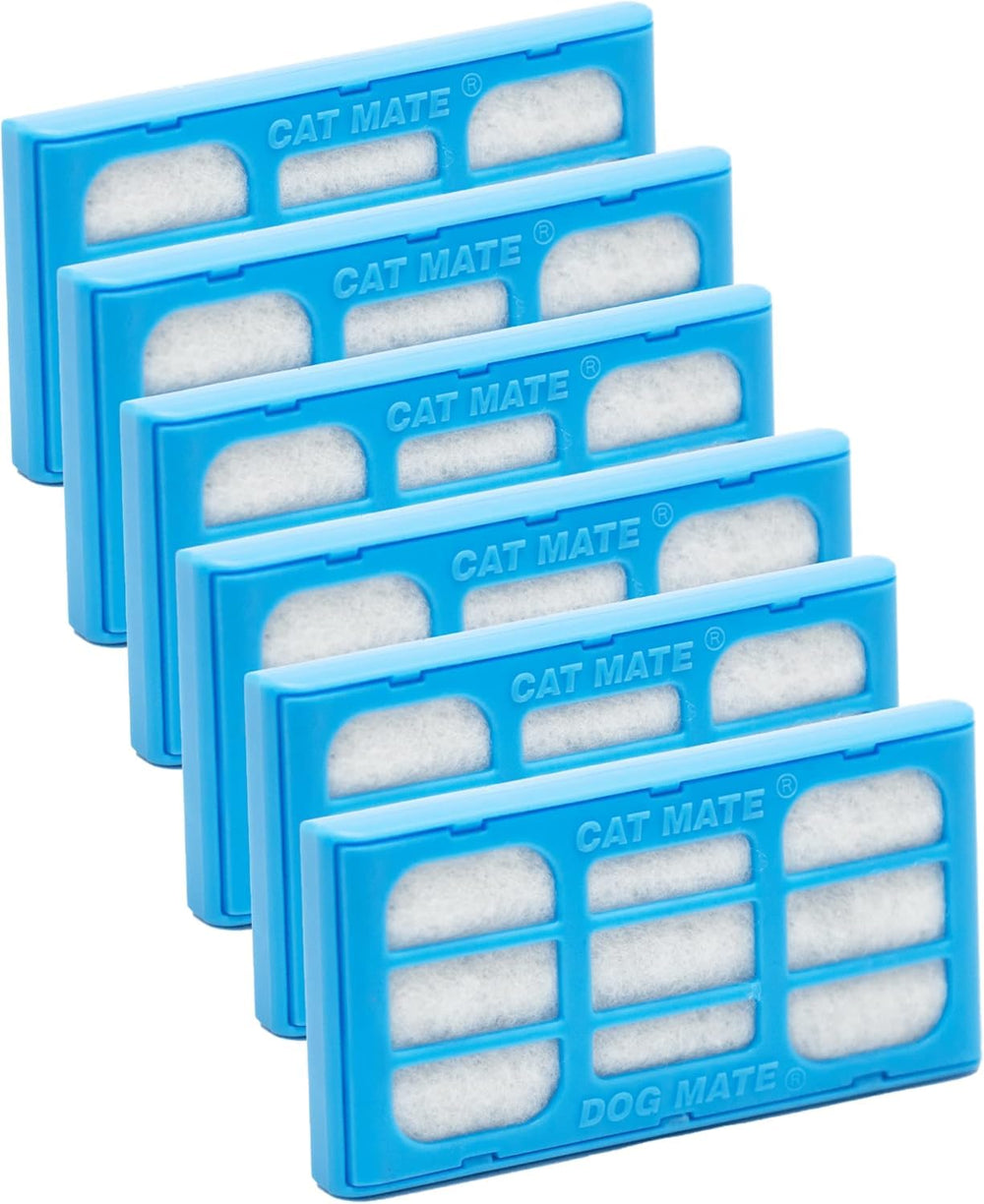 Filtre Cat Mate, pack de remplacement de six pour fontaine.