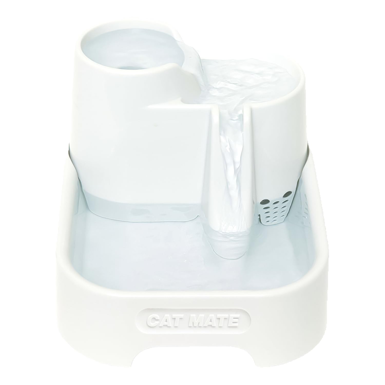 Cat Mate fontaine multi-niveaux : hydratation facile pour chats et petits chiens.