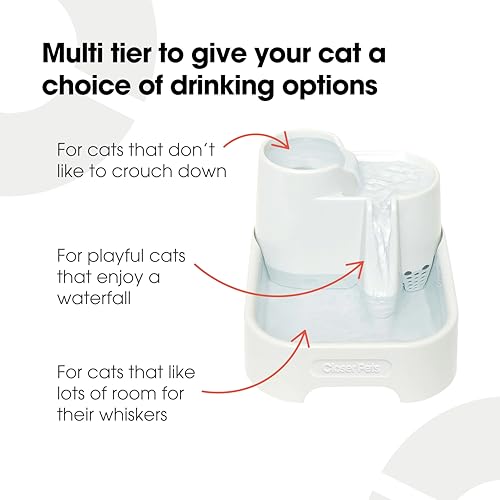 Cat Mate filtre 3 étapes : eau propre et fraîche.
