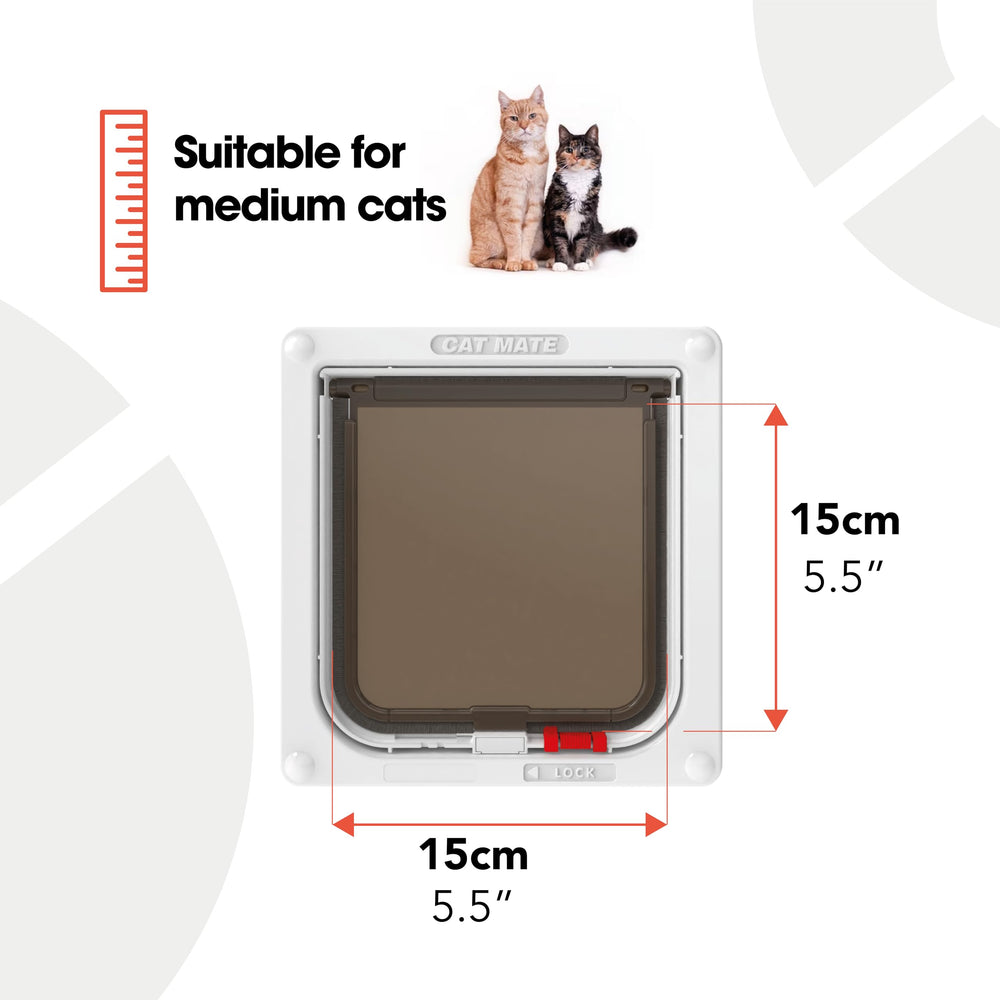 Cat Mate ouverture 145x145 mm pour accès confortable