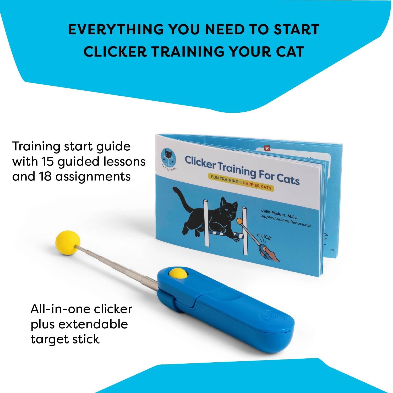 CAT SCHOOL déclencheur amovible au poignet pour entraînement flexible.