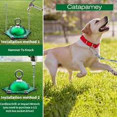 Catapamey installation rapide en extérieur sur terrain dur.