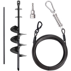 CatAve câble d’attache chien 30 ft, flexible et sans enchevêtrement.