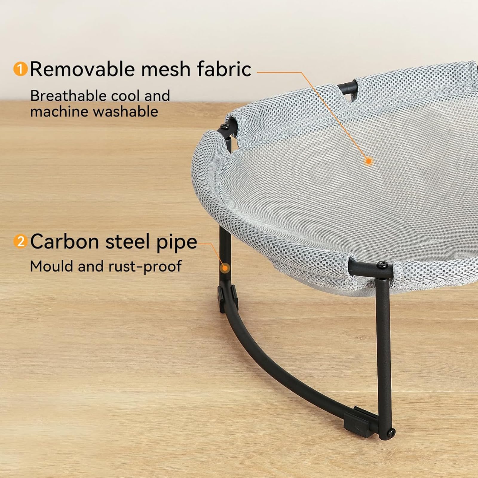 CatAve hamac-chat maille respirante, douceur et ventilation pour chats actifs