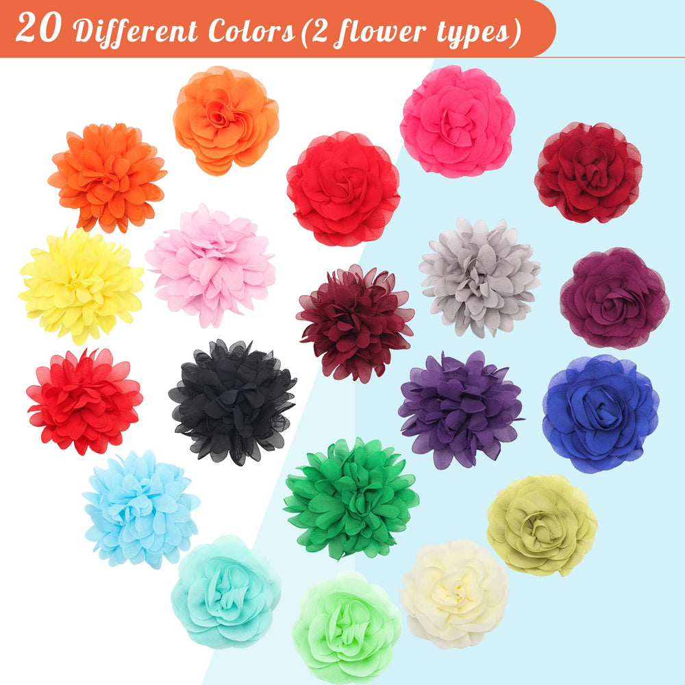 Catcan ensemble fleurs pour collier chien multicolores, styles variés.