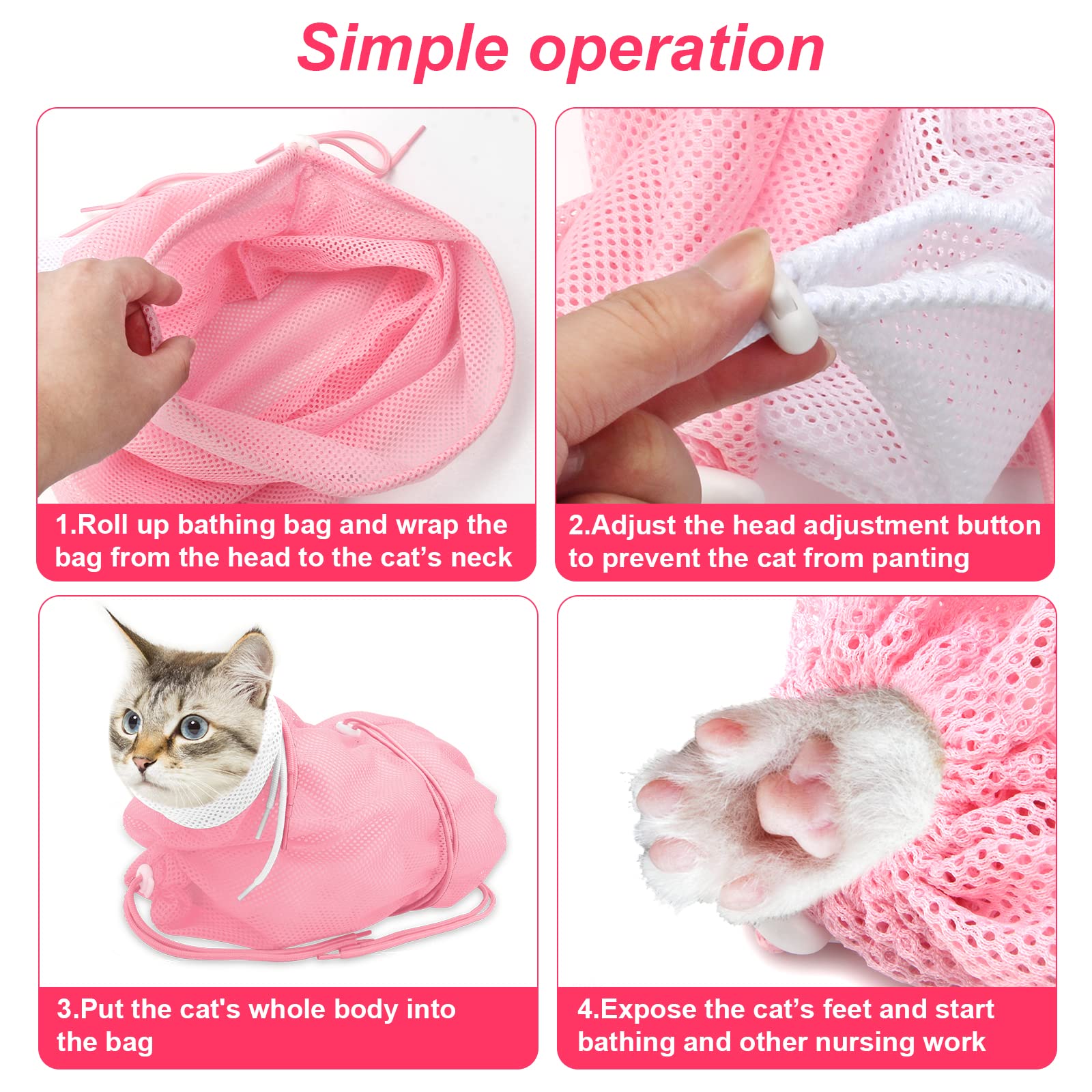 Catcan protection griffes protège des griffes pendant le bain.