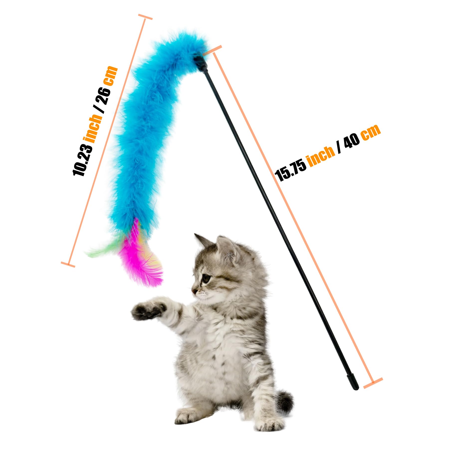 CATENEED matériaux plumes et plastique, jouets légers et durables