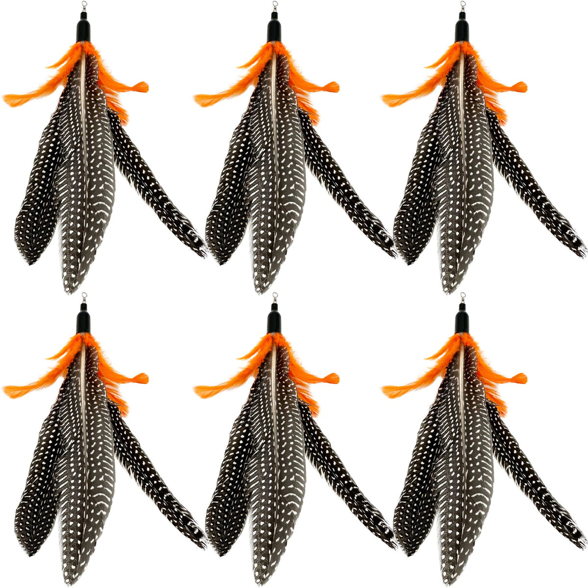 CATENEED refils plumes chat 6 pièces pour jouet interactif, stimulation ludique.