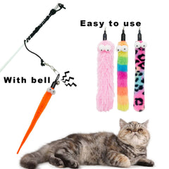 CATENESS compatibilité avec baguette chat: installation facile et prolongation du jeu.