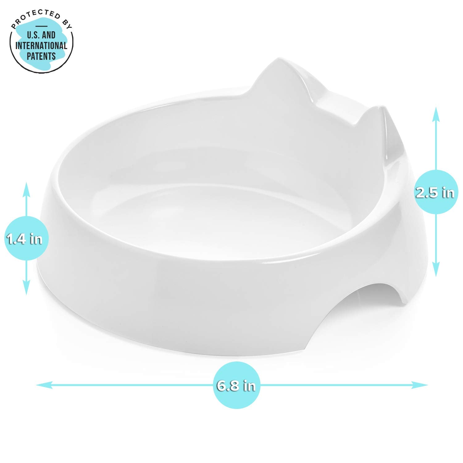 CatGuru bol-chat-antiderapant-marshmallow, base antidérapante pour éviter les glissades.