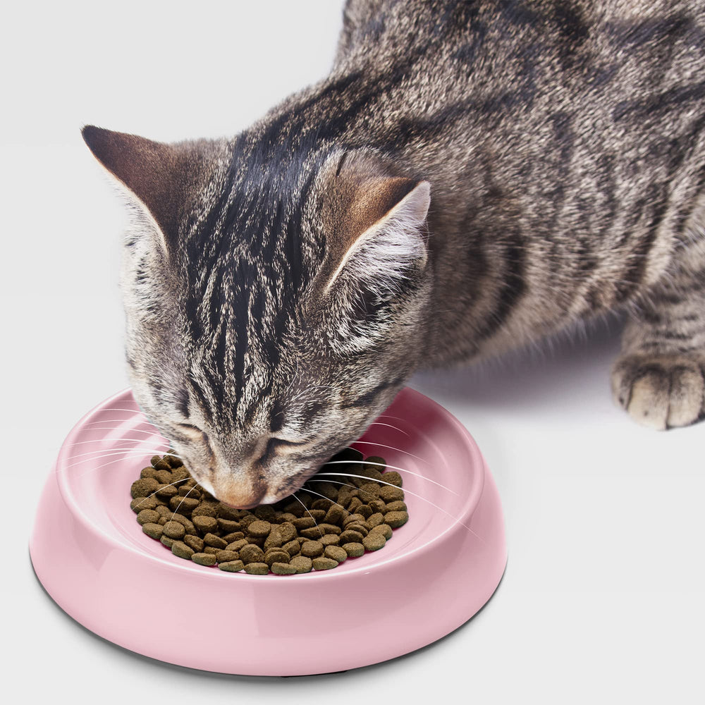CatGuru bol chat rose compatible lave-vaisselle pour un nettoyage rapide.