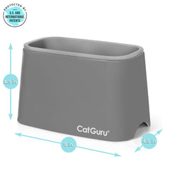 CatGuru emplacement silicone amovible, facilité de nettoyage après usage.