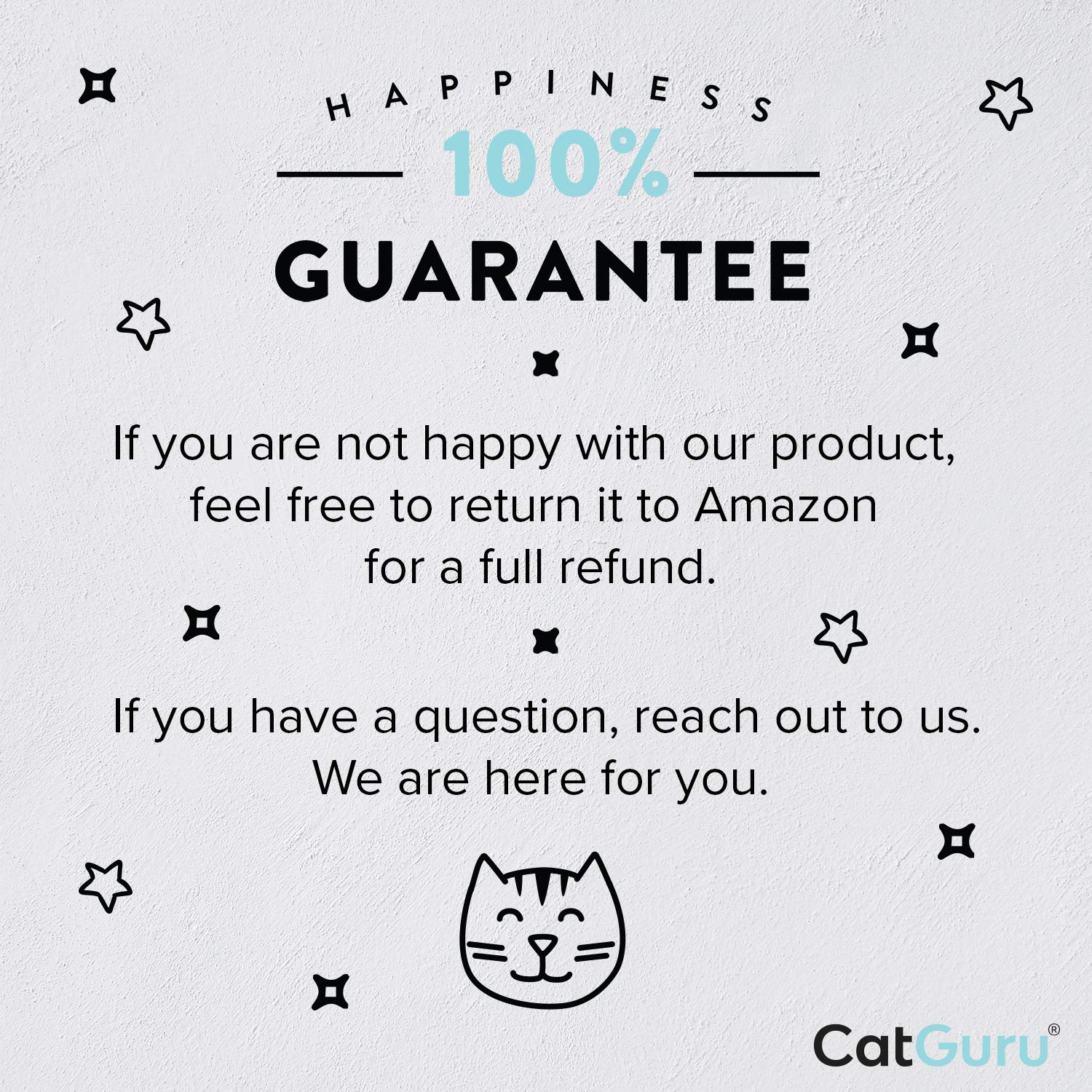 CatGuru entretien facile, nettoyage rapide grâce à son élément amovible.