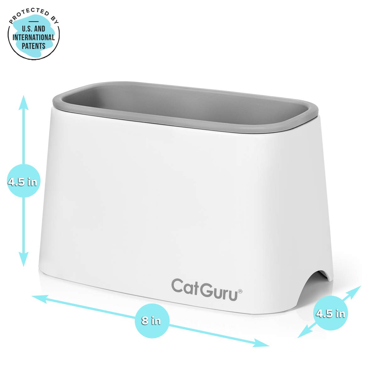 CatGuru support-pelle-litiere stable évite les déversements.