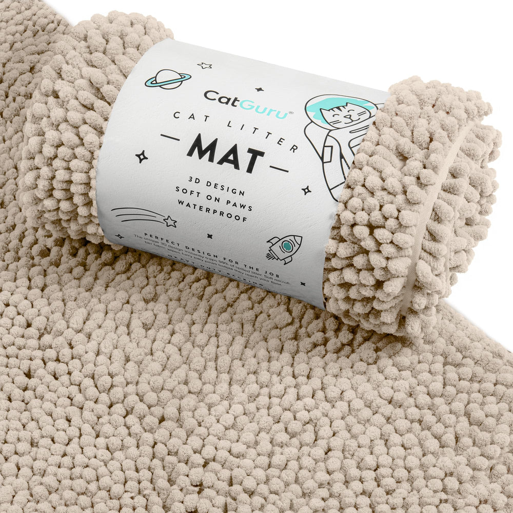 CatGuru Tapis design 3D: capte davantage de litière et protège le sol.