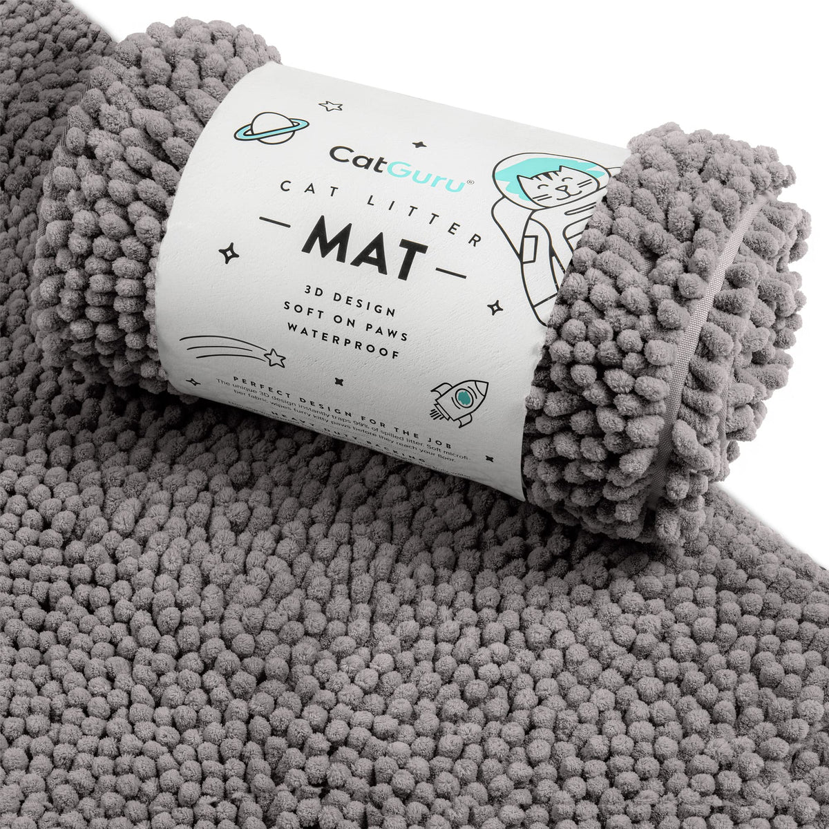CatGuru Tapis Litière design 3D capture davantage de litière sur le sol