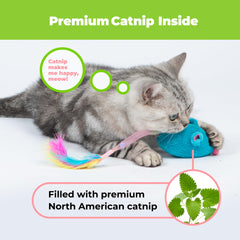 Catify Best Pet Supplies – maille élastique et queue plume, poursuite imprévisible pour chat