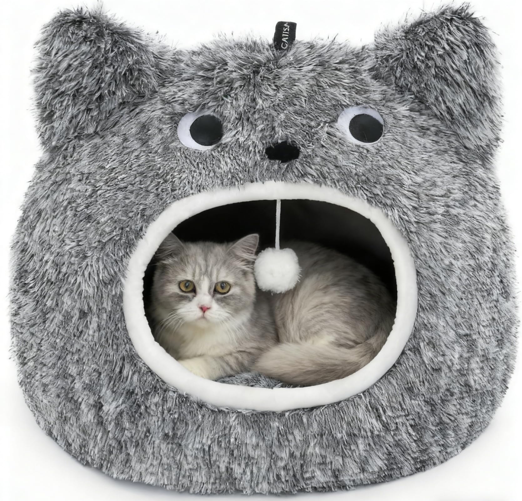 CATISM cabane-chat-douce-lavable: nid confortable et facile à nettoyer.