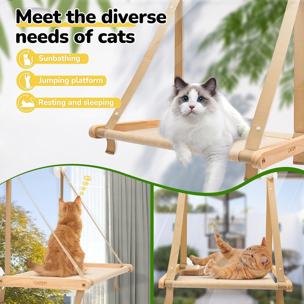 CATISM hamac-chat-pliable-pliant permet un rangement rapide lorsqu’il n’est pas utilisé.