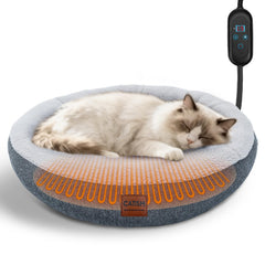CATISM-lit-chat-en-forme-anneau-chauffant: cocon chaud parfait pour le sommeil