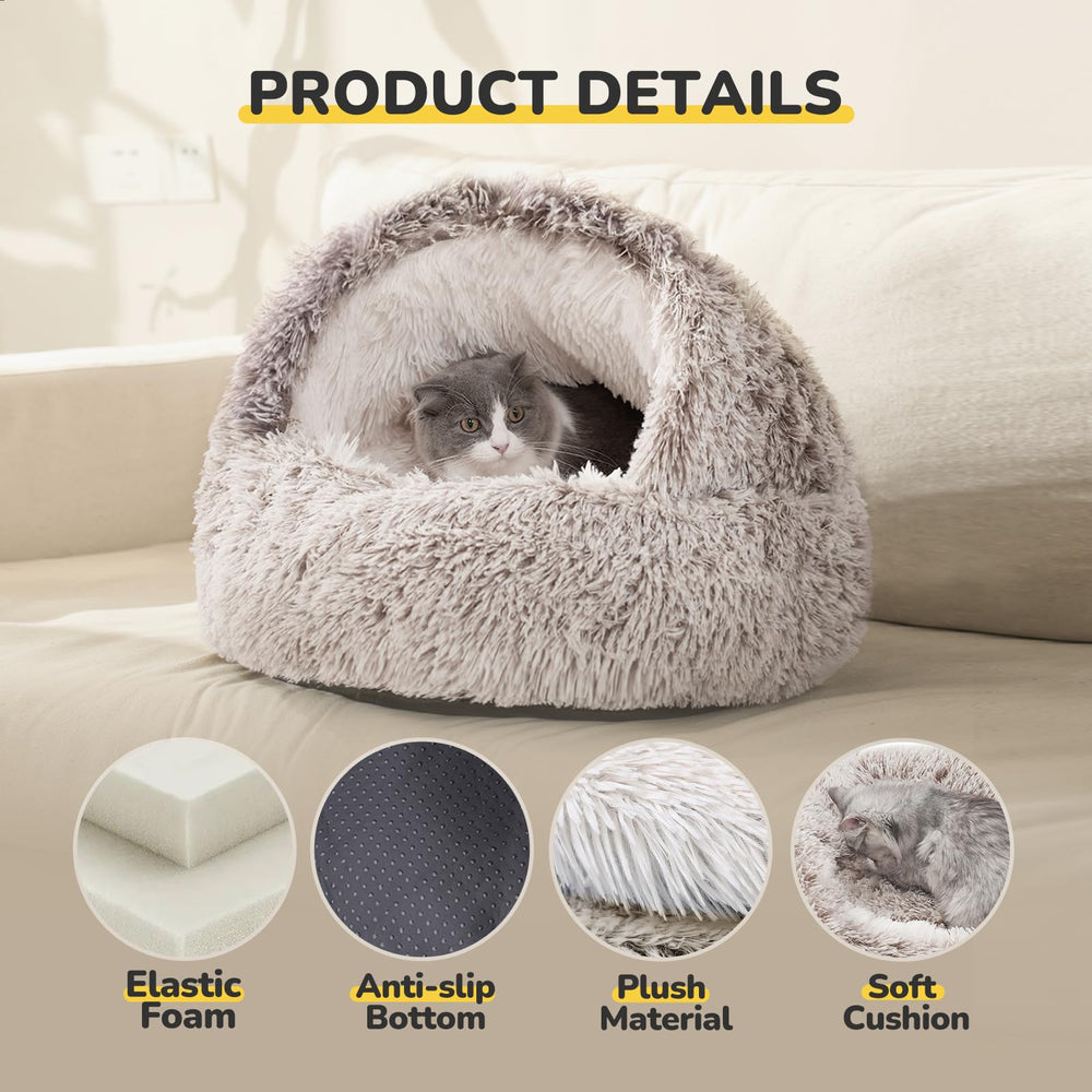 CATISM Nid-chat donut design calme pour réduction du stress.