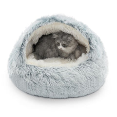 CATISM Cozy Cat Pod, nid en peluche, pour un chat confortable et doux.