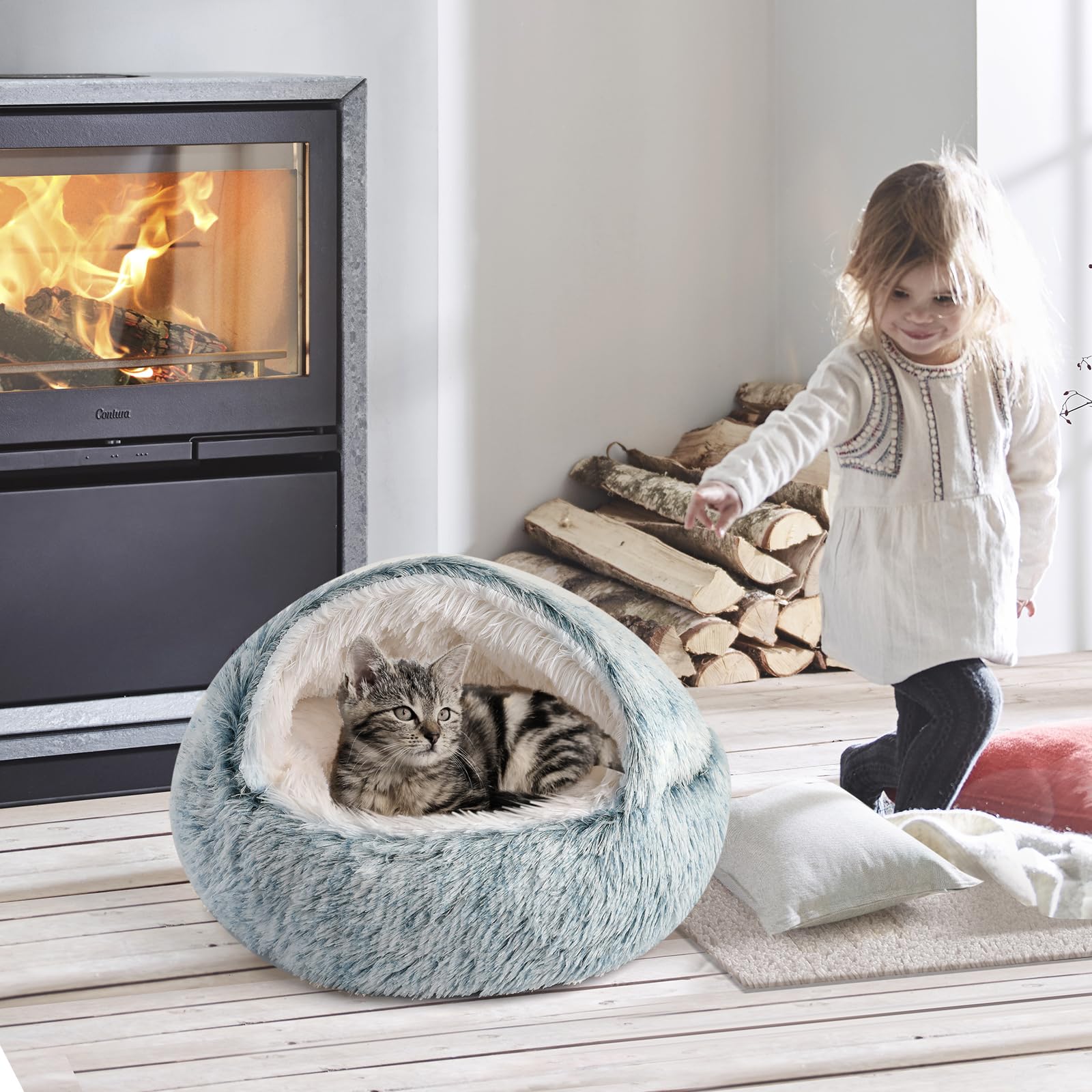 CATISM Cozy Cat Pod nettoyage facile grâce à la housse amovible.