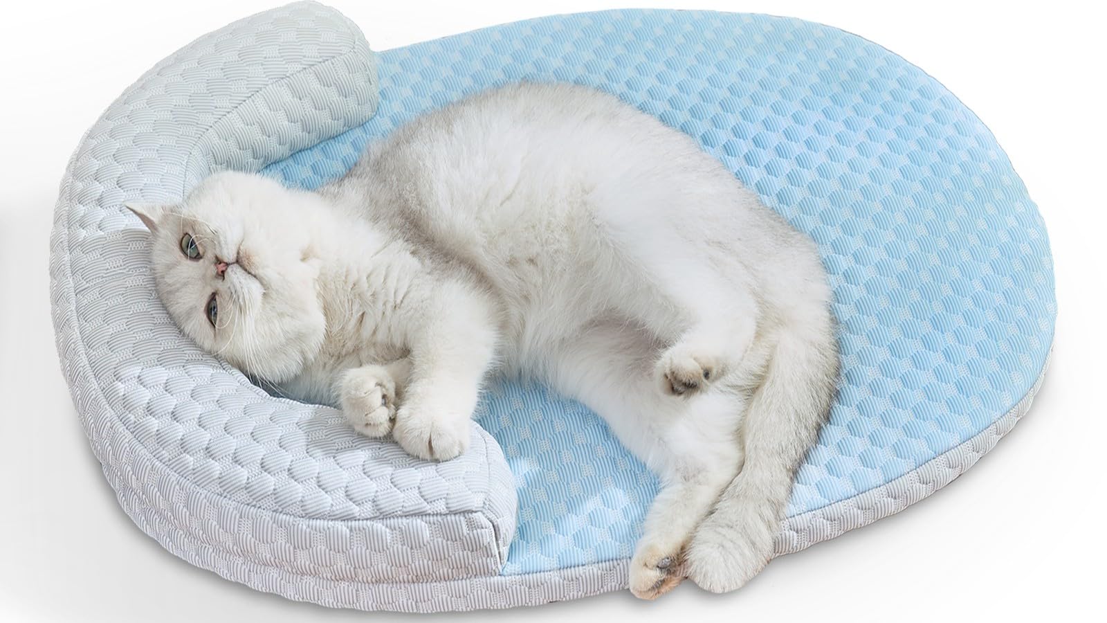 CATISM Tapis refroidissant – surface texturée apaise la chaleur du chat.