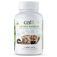 Catit Bulles d'Herbe à Chat avec baguette et bouteille pour stimuler le jeu
