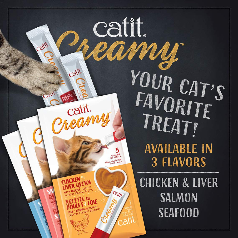 Catit Creamy: service sur assiette prête à déguster