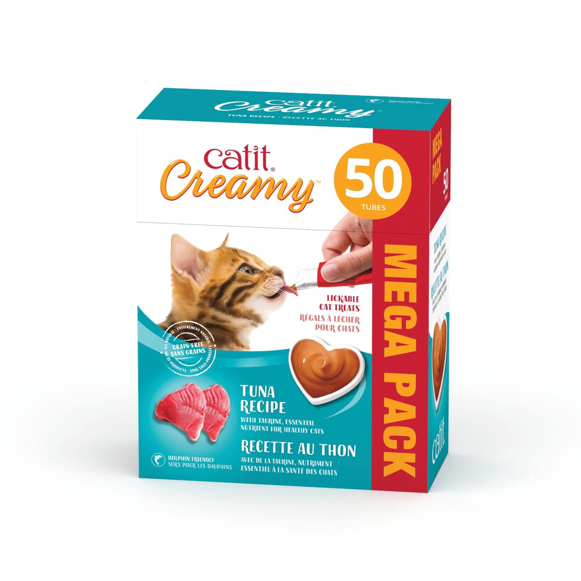 Catit Creamy emballage assortiment, variété prête à découvrir.