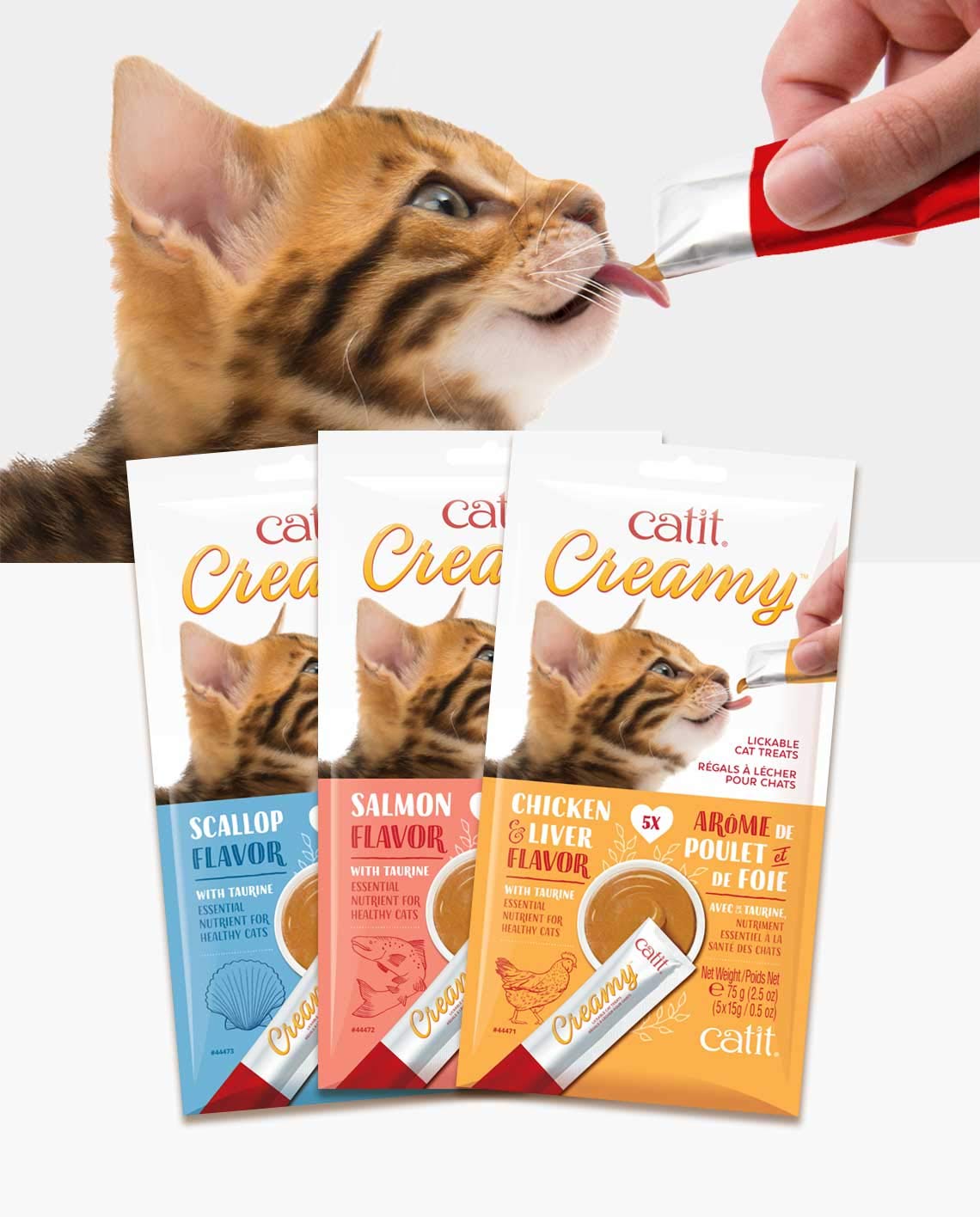 Catit Creamy lot de 15 tubes - quantité idéale.