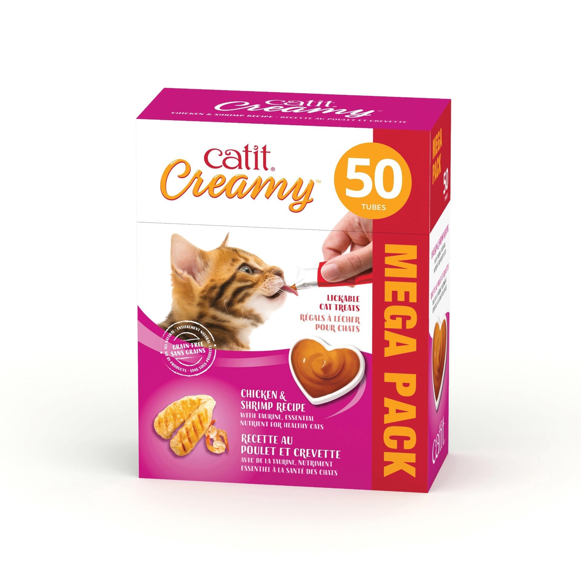 Catit Creamy Thon Tube - emballage pratique à emporter lors de déplacements.