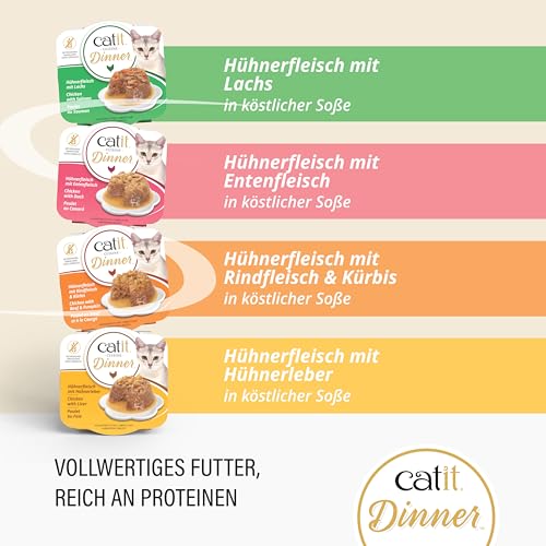 Catit Dîner complet naturel offre une alimentation riche et équilibrée.