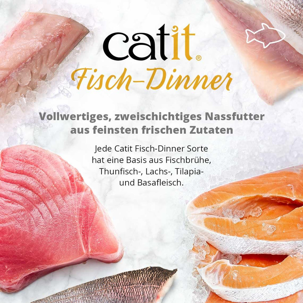 Catit Dîner Poisson sans additifs bon marché ni arômes artificiels