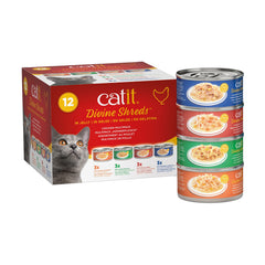 Catit Divine Shreds en gelée: morceaux tendres pour hydrater les croquettes et stimuler l'appétit