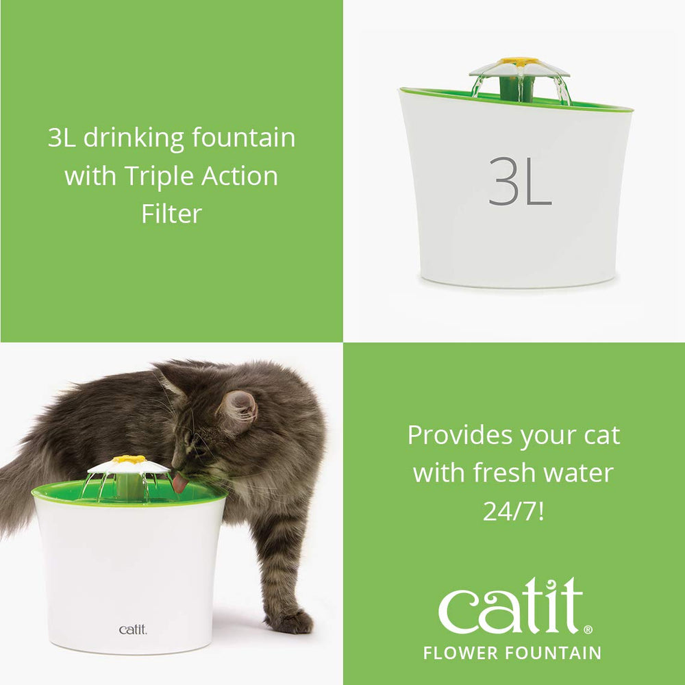 Catit filtre-action-trois-douceur: eau plus douce et moins d’odeurs.