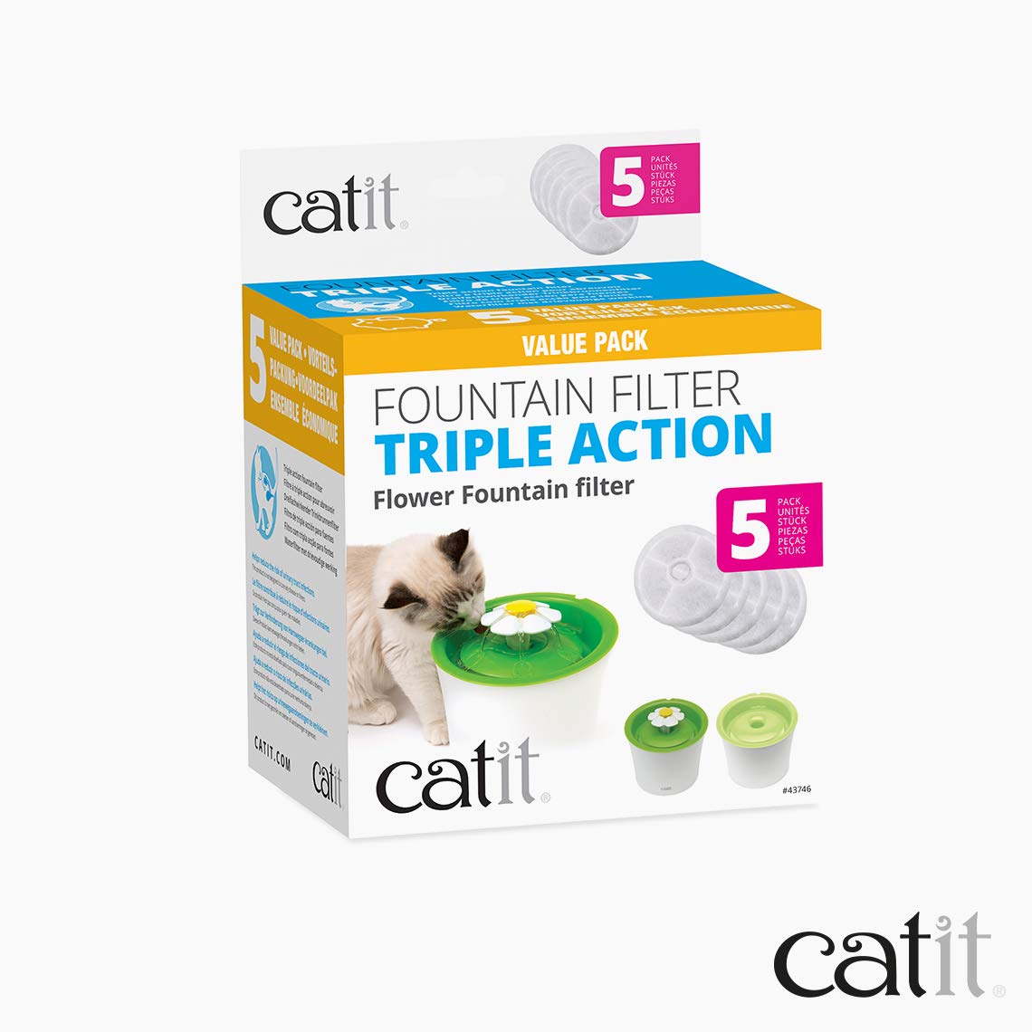 Compatibilité avec fontaines Catit Senses 2.0 et autres modèles.