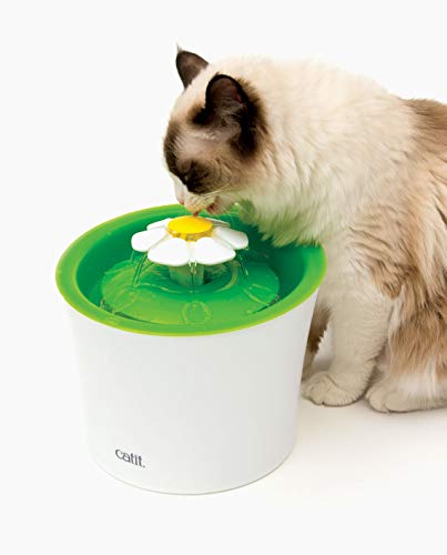 Catit fontaine-chat-flux-jet-fleur: jets décoratifs incitent à boire davantage.