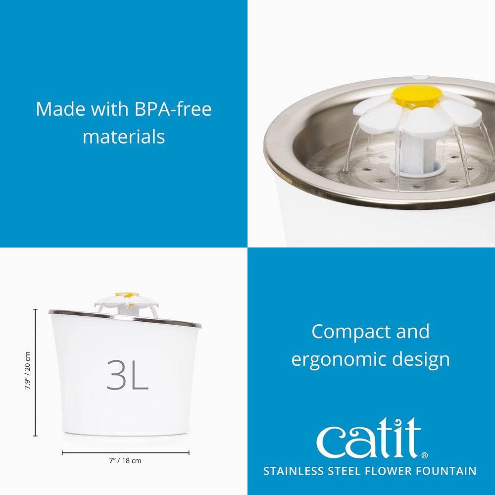 Catit Fontaine-Fleur avec pompe à faible consommation d'énergie.