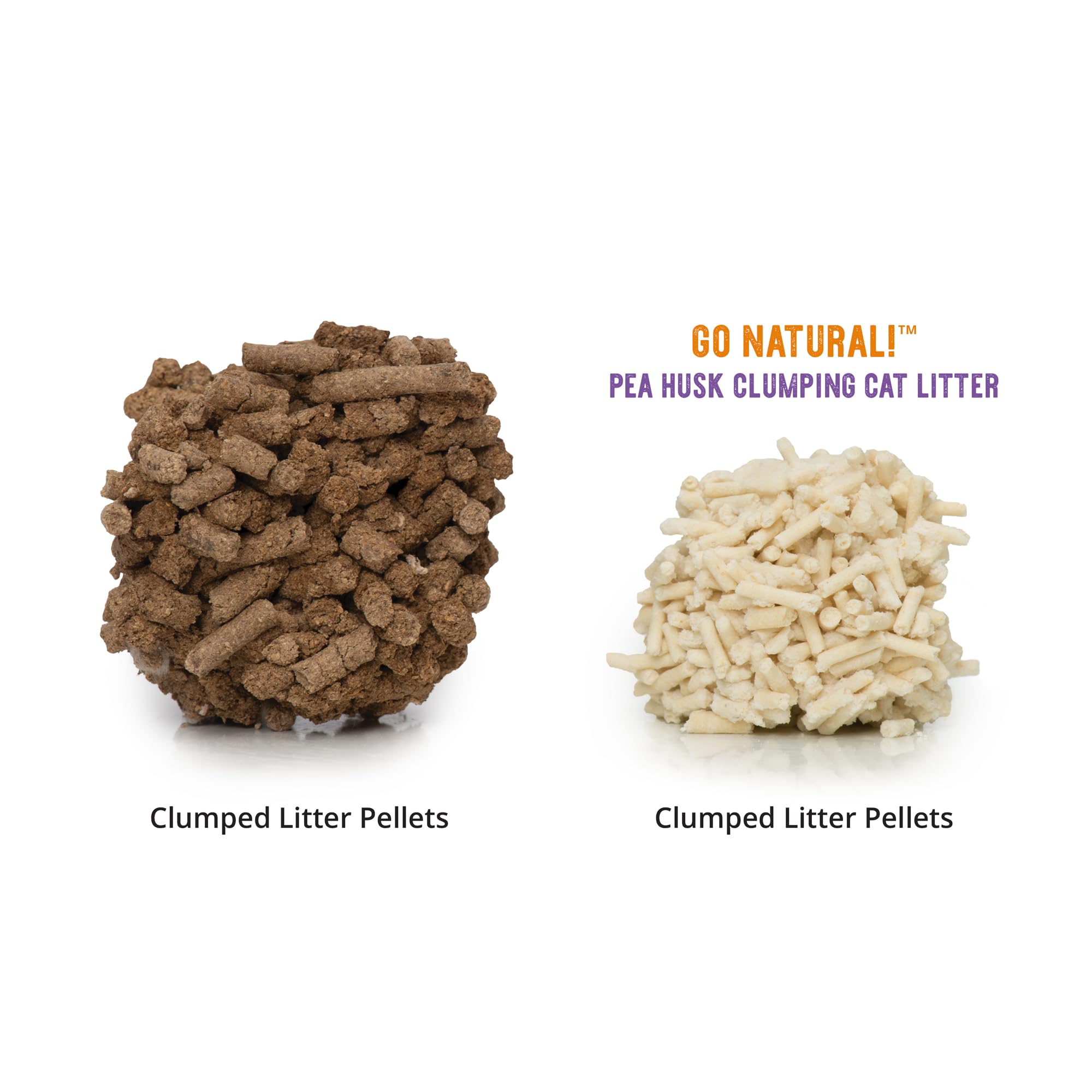 Catit Go Natural litière-coques-pois adaptée à plusieurs chats.