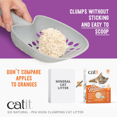 Catit Go Natural litière-coques-pois poussiere faible, intérieur plus sain.