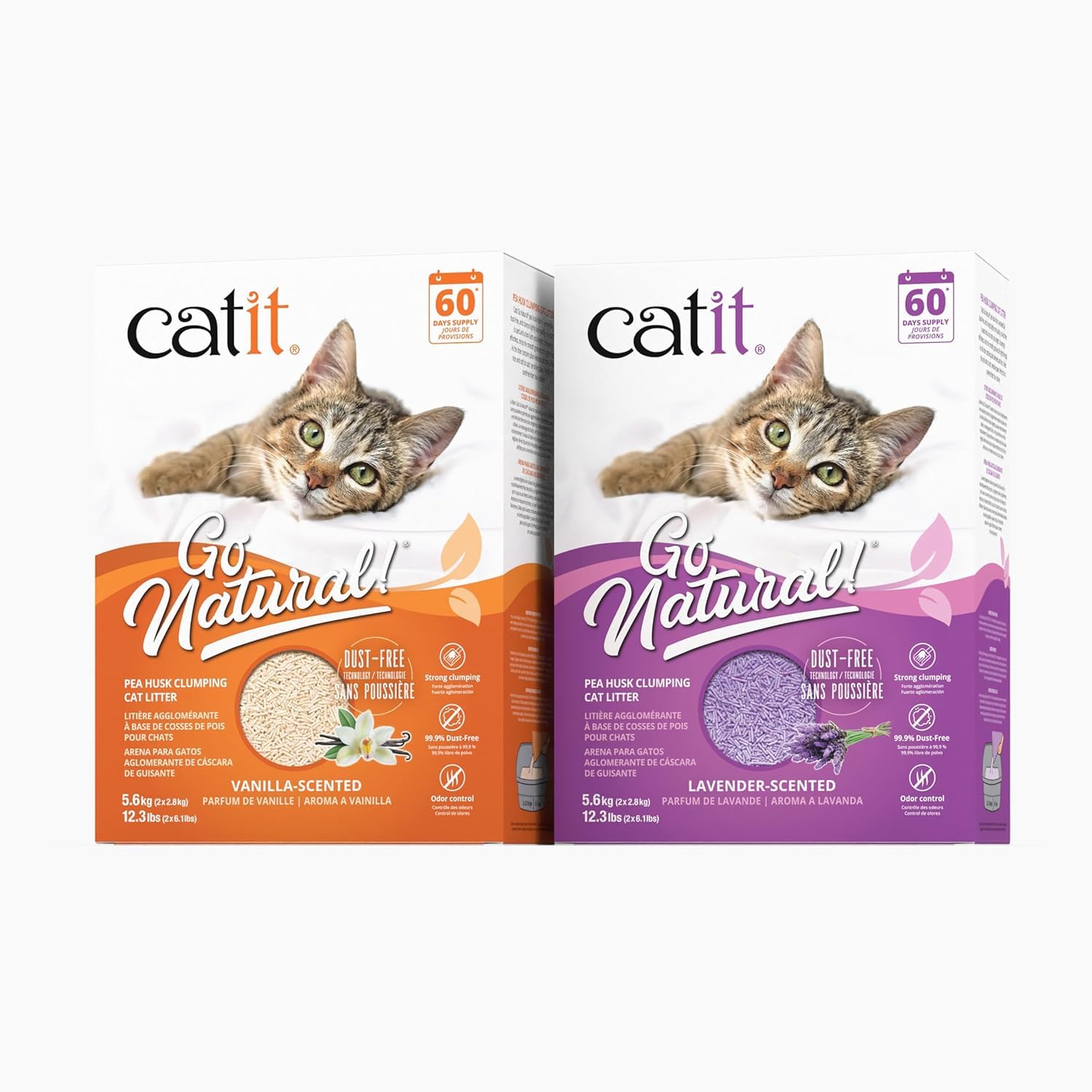 Catit Go Natural texture douce grains pois pour pattes sensibles