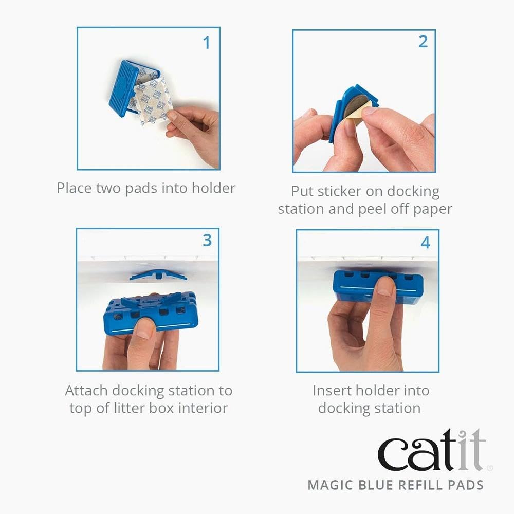 Catit Magic Blue absorption ammoniaque: améliore potentiellement la qualité de l’air