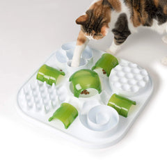 Catit Play Treat Puzzle: forêt pyramide pour puzzle stimulant et jeu actif