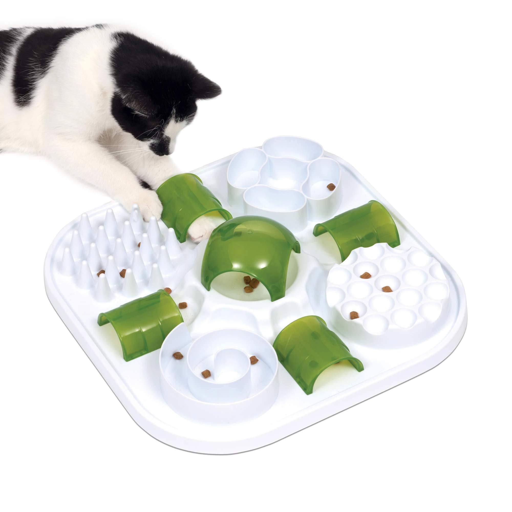 Catit Play Treat Puzzle, ensemble interactif stimulant l'alimentation lente pour chat