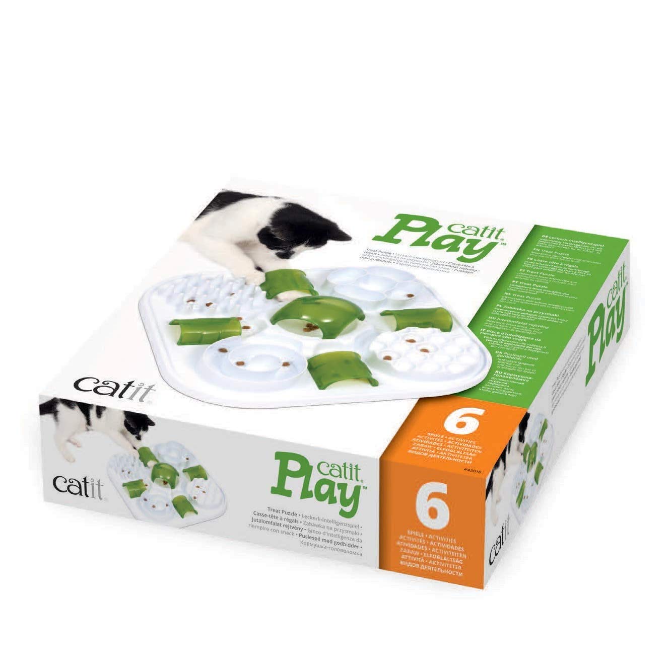 Catit Play Treat Puzzle: tubes gourmands pour récompenser le chat en douceur