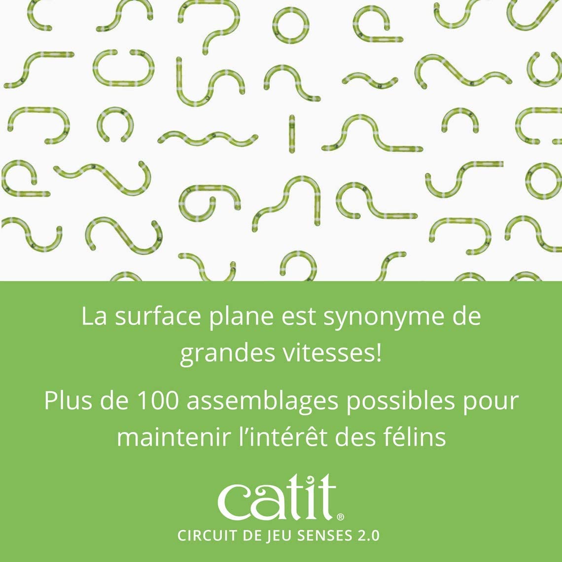 Catit Senses 2.0 Play Circuit, extrémité prête à terminer le trajet.