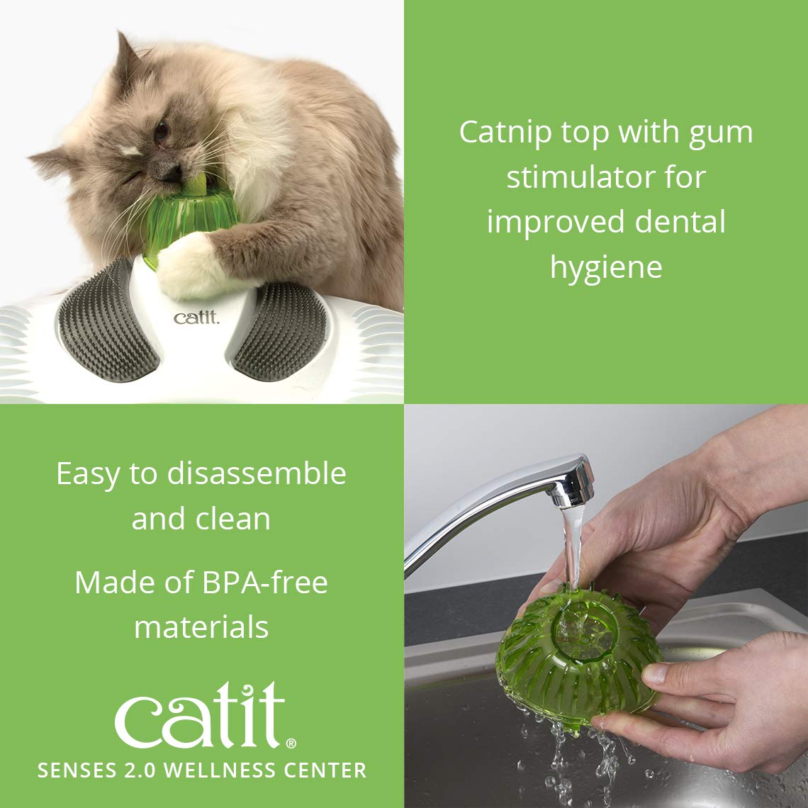 Catit Senses 2.0 herbe à chat incluse pour détente.